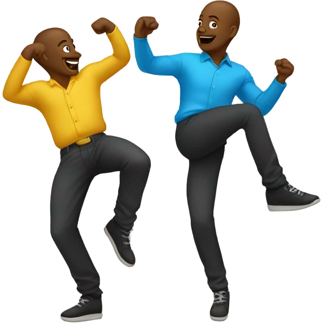 two gay men twerking   emoji
