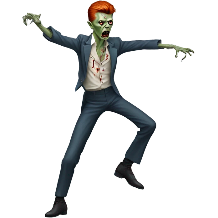 david bowie zombie dancing emoji