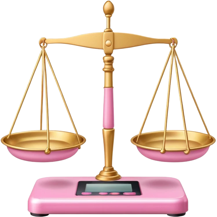 pink Balance Scale Emoji emoji