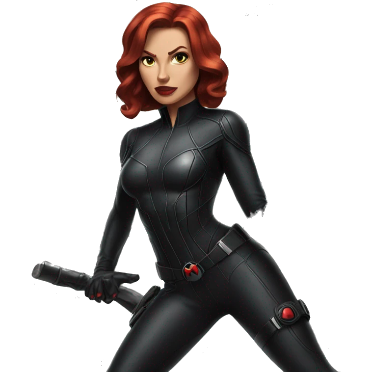 black widow marvel emoji