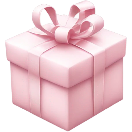 Light pink Christmas gifts under a white Christmas tree  emoji