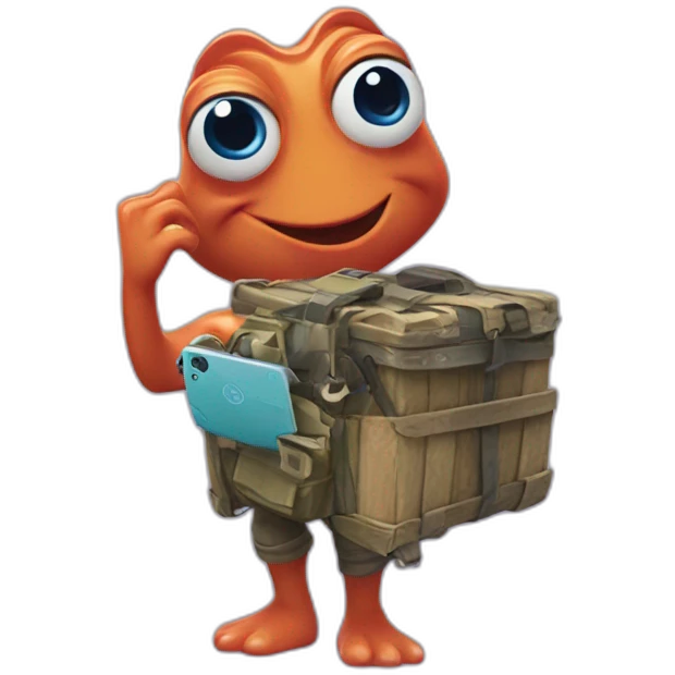 finding dory holding fortnite game emoji