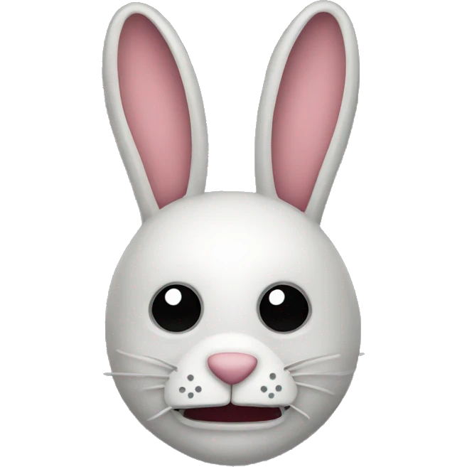 creepy rabbit mask emoji