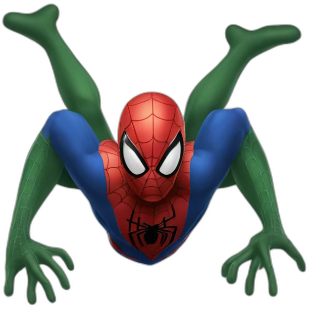 Spider-Man vert tête emoji