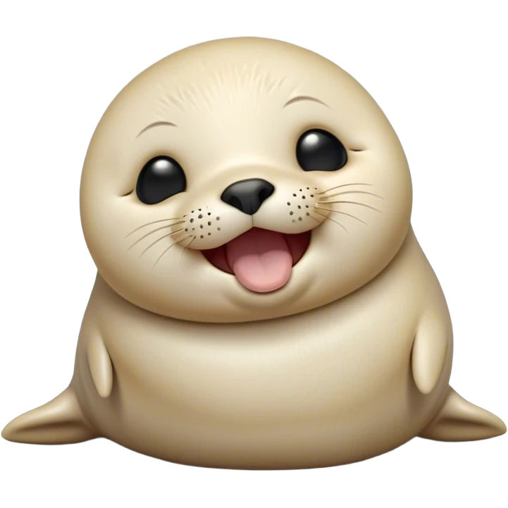 Cinematic Cute Yawning Baby Seal Portrait Emoji, Head tilted slightly with a dramatic, wide-open yawn, showcasing a chubby, tender body with half-closed, drowsy eyes and a relaxed, slightly open mouth, Simplified yet irresistibly adorable features, highly detailed, glowing with a soft, cozy arctic glow, high shine, relaxed yet expressive, stylized with a dash of playful polar charm, soft glowing outline, capturing the essence of a drowsy yet affectionate baby seal that appears ready to stretch and yawn its way out of the screen! emoji