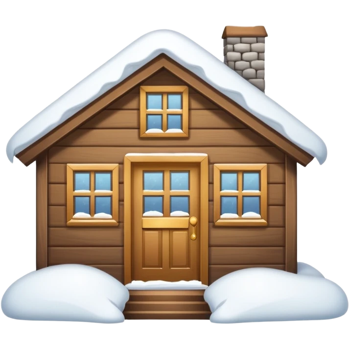 i want a house fully covered with heavy snow, not able to get out emoji. even not able to open door conditio emoji