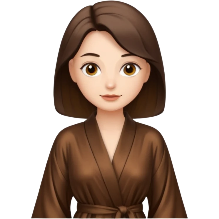 espresso colored silk robe short womens emoji