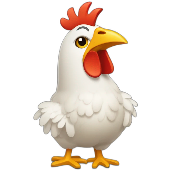 Un pollito pintor emoji