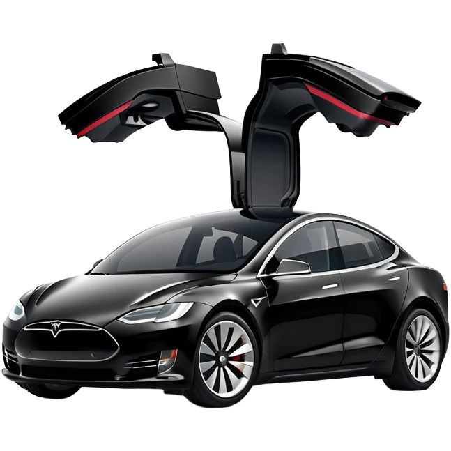 Tesla electric car emoji