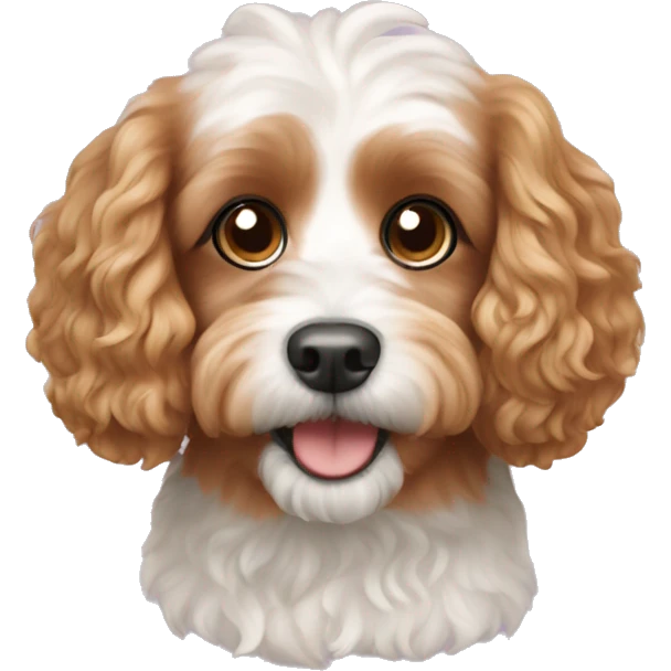 Cavapoo dog emoji