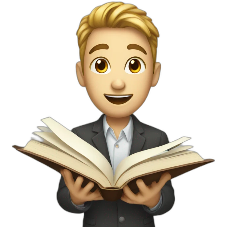 Eat prey love book emoji