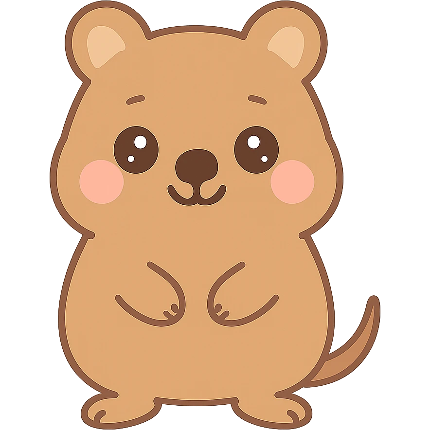 cute quokka emoji