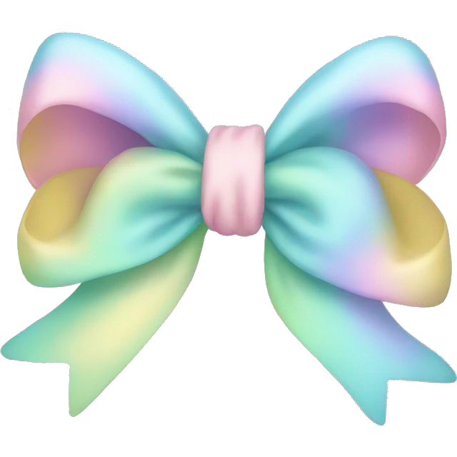 Pastel bow emoji