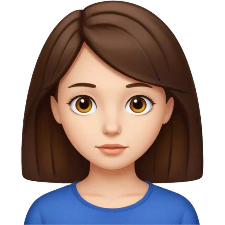 girl brunette emoji