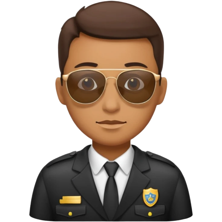 school security, sun glasses emoji