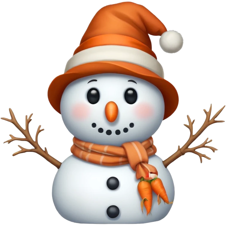Sad snowman emoji