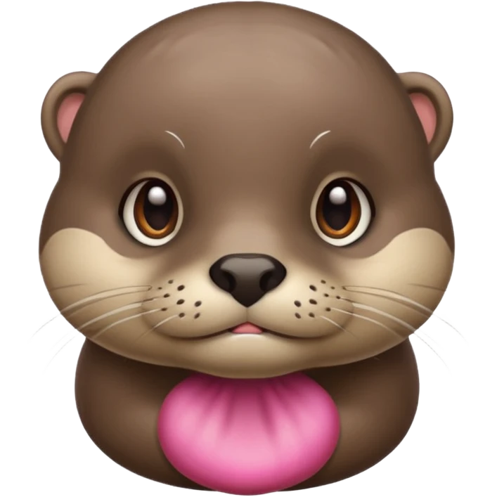 Otter pouty face ￼ emoji