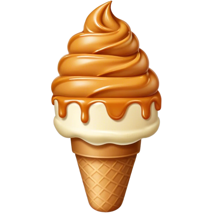 dulce de leche GRANIZADO HELADO emoji