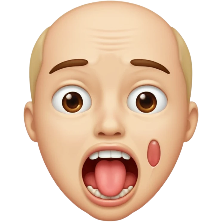 😧 drooling emoji
