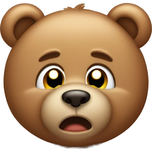 Teddy bear crying  emoji