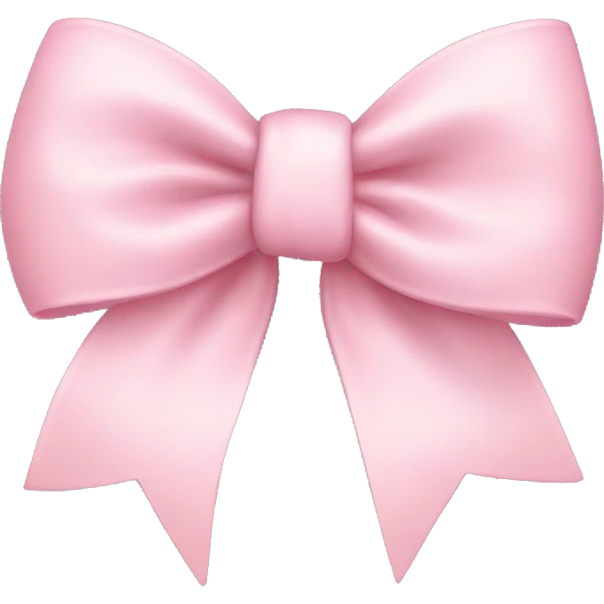 Light pink bow emoji