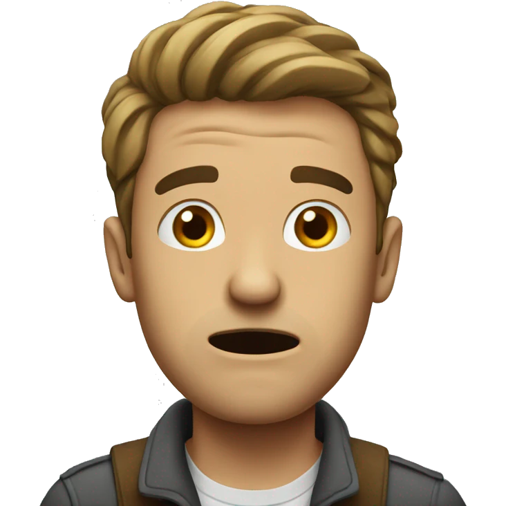 Guy confused  emoji