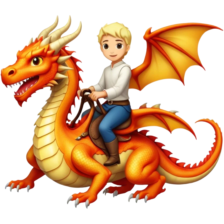 person riding a dragon  emoji