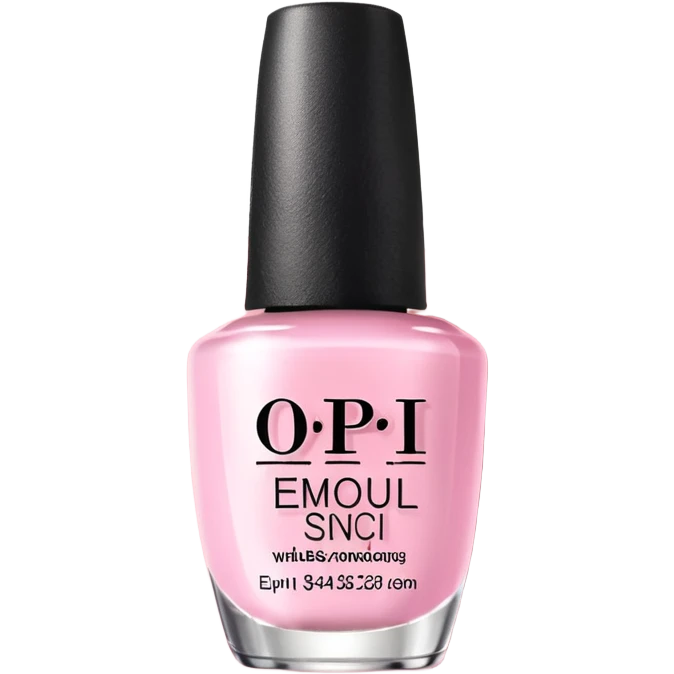 Light pink nail polish in OPI bottle  emoji