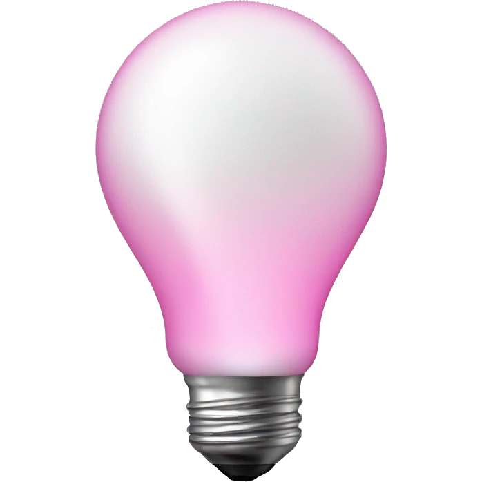 pink lightbulb emoji