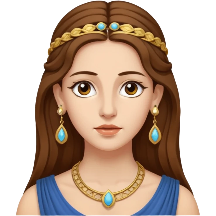 Ancient greek Women with Earrings emoji