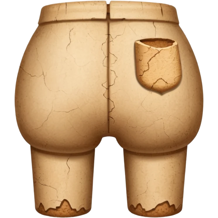 cork stopper in human butt emoji