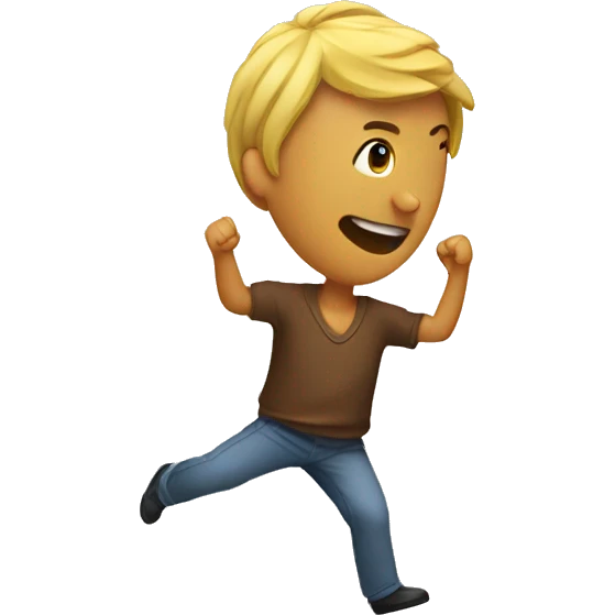 Spinning around a person emoji