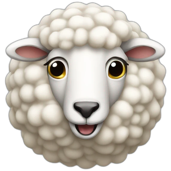 Sheep spew emoji