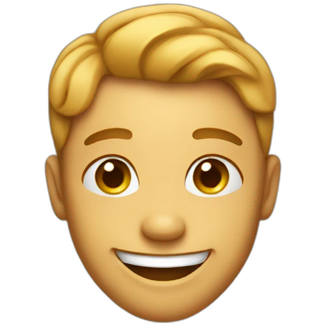 Smiling with dimples emoji