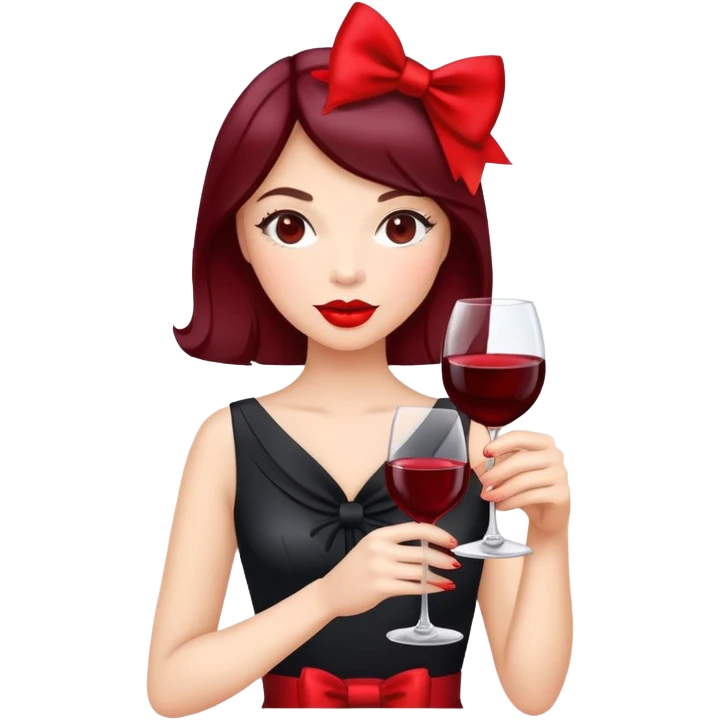 😙💋🎀🍷 emoji