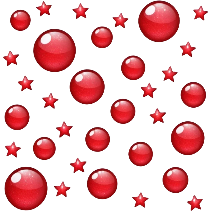 red glitter dead emoji