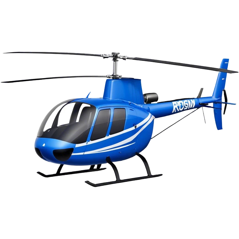 Robinson R44 - Robinson Helicopter Company (Model Year: 2021) (Iconic colour: Blue) emoji