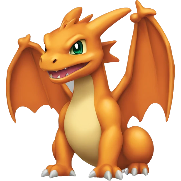charizard in grey background emoji