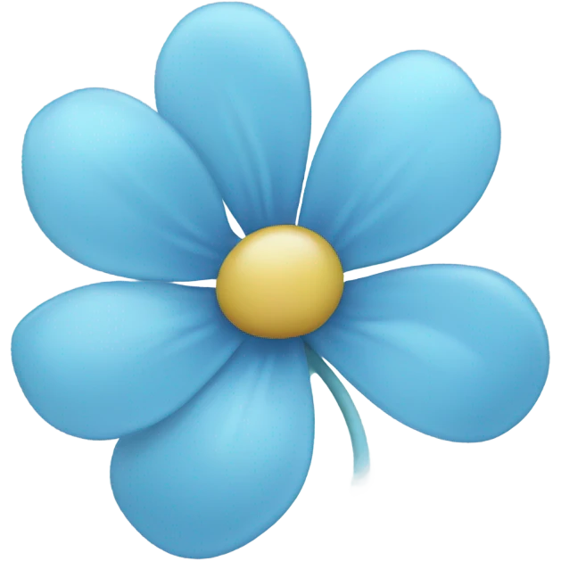 Light blue blossom  emoji