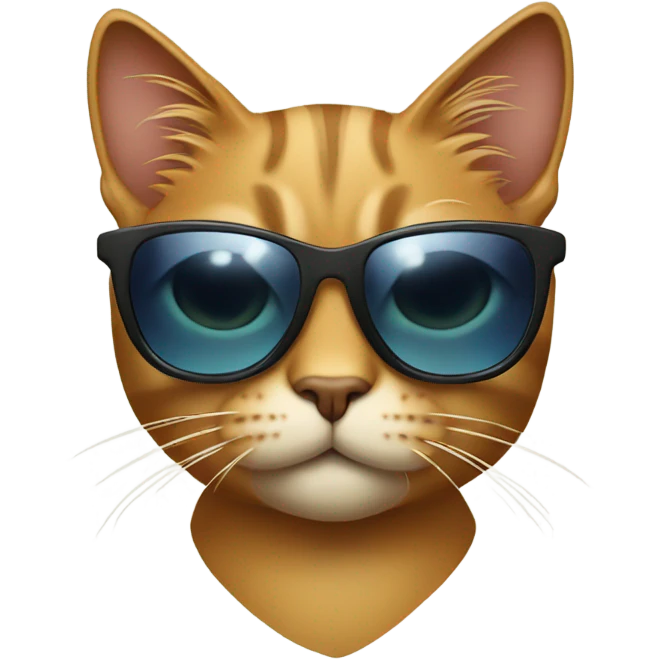 Cat with sunglasses emoji