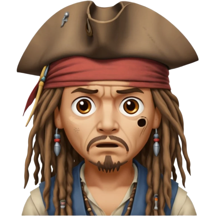 jack sparrow scared emoji