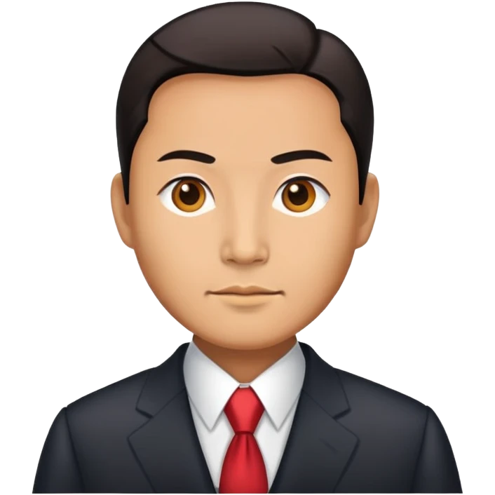 Chinese statesman in a suit emoji
