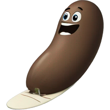 Giant turd surfing a big wave emoji