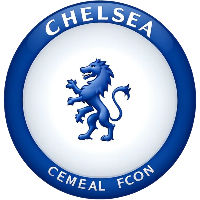 Un emoji avec seulement l'intérieur du logo de Chelsea  emoji