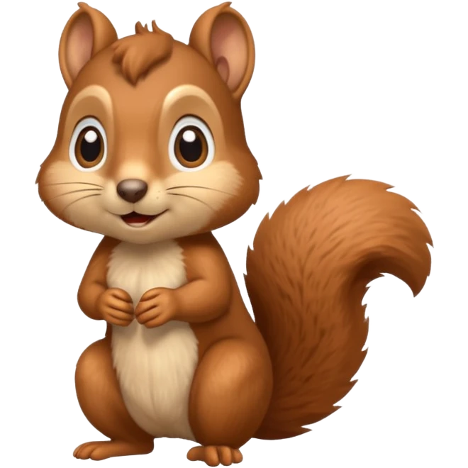 Confused squirrel emoji