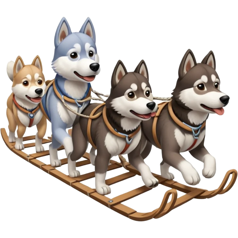 Dogsled emoji
