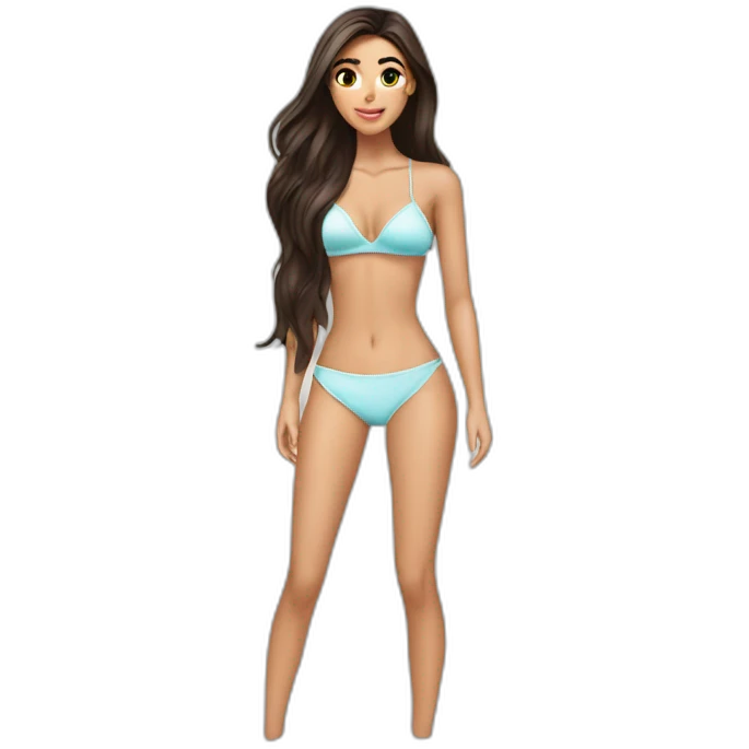 madison beer with invisible bikini emoji