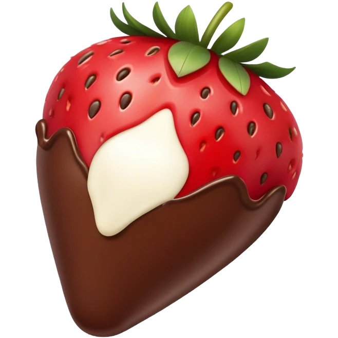 Chocolate strawberry  emoji