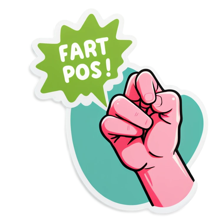 Pinky promise fart  emoji