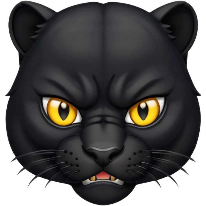 angry panther animal emoji